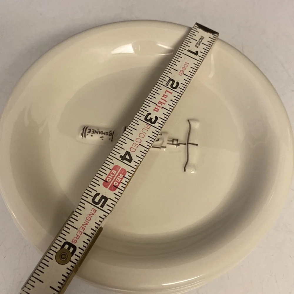 Williams Sonoma Corkscrew Porcelain 6”D Plates Set of Six